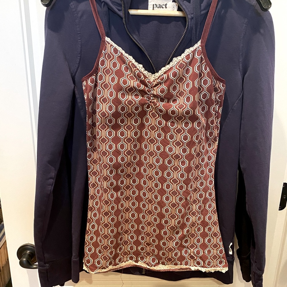 Pact Organic Cotton Camisole Tank EUC